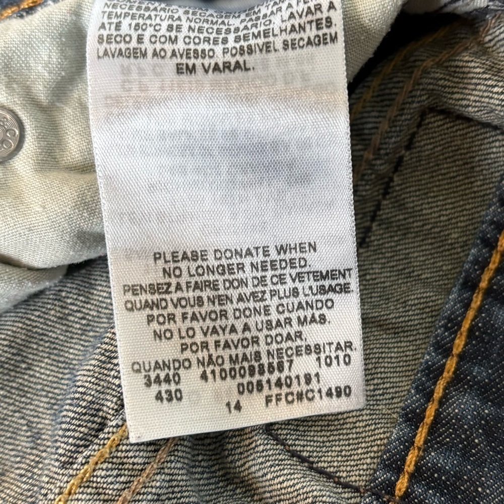 Levi’s 514 Slim Straight Jeans Mens 33 x 32 Dark Wash Blue Denim - Picture 10 of 11